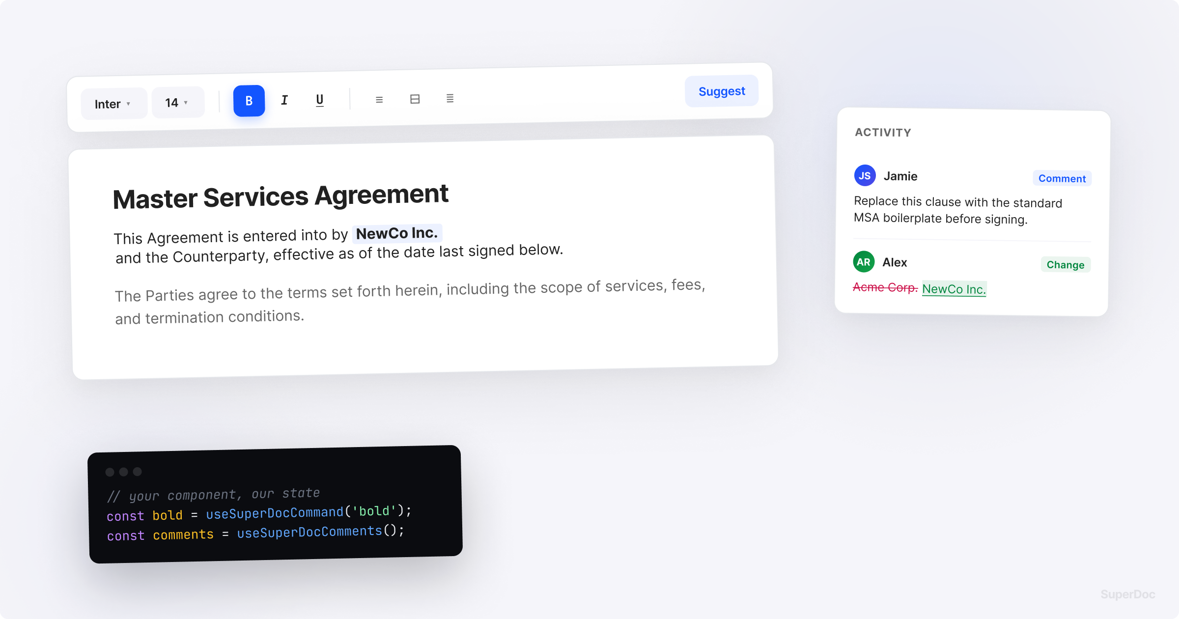 docobuyページ SuperDoc - Changelog
